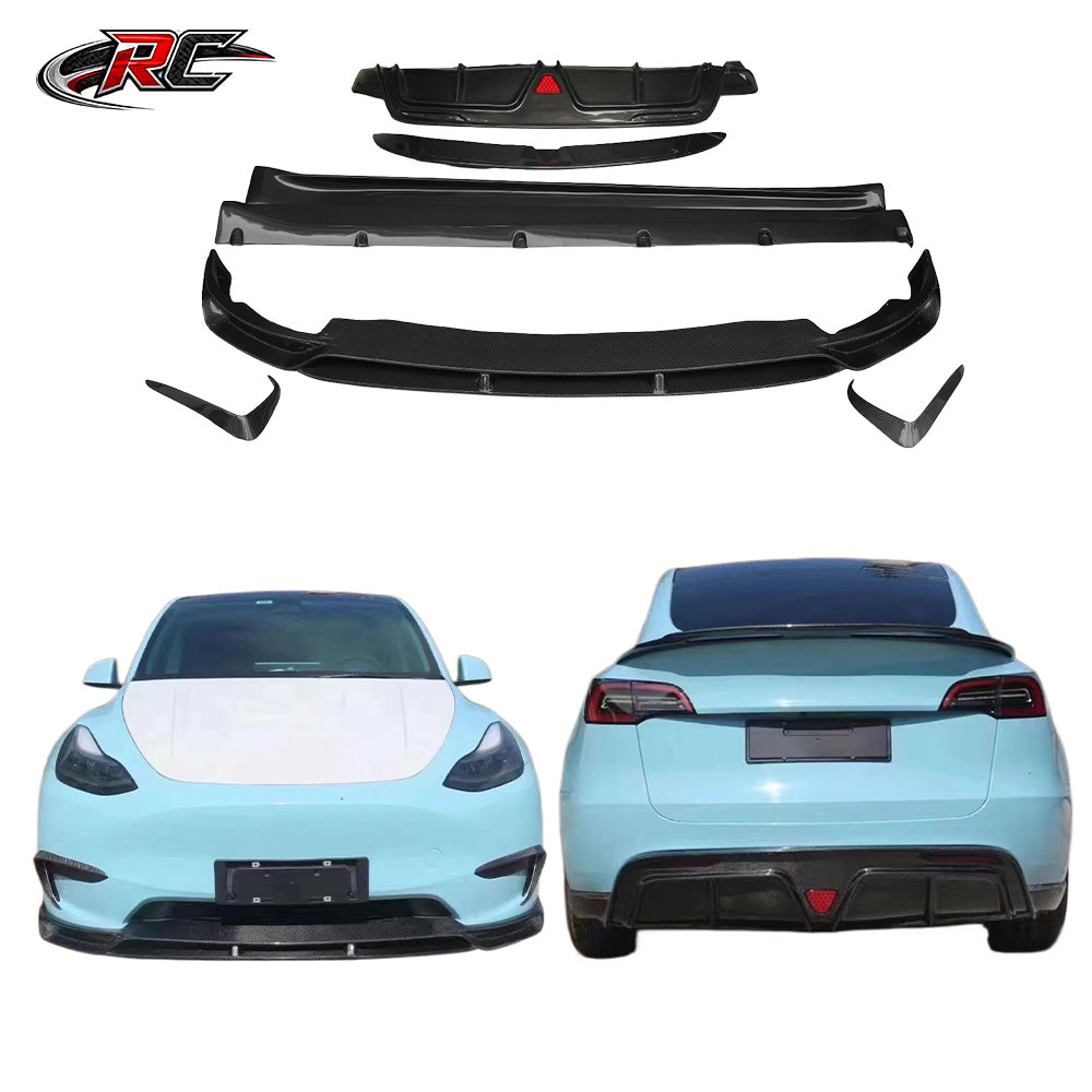 For Tesla Model Y YG Style Front Lip, Side Skirt and Rear Diffuser Body Kit