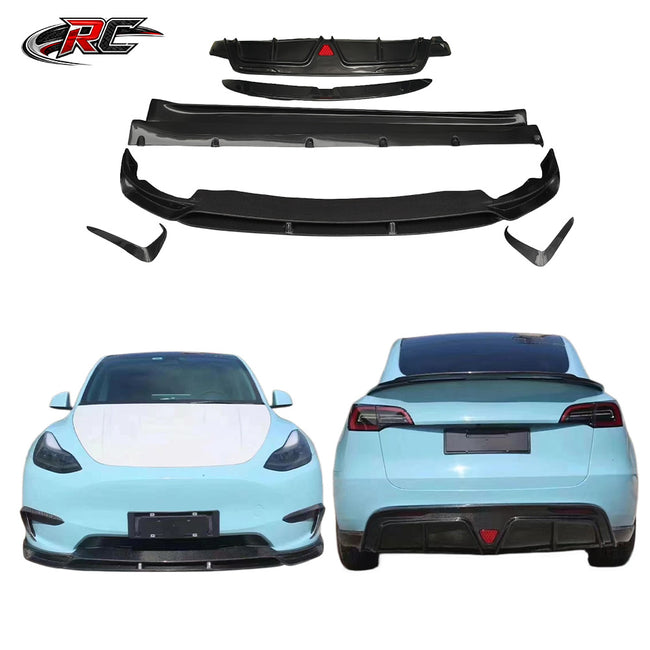 For Tesla Model Y YG Style Front Lip, Side Skirt and Rear Diffuser Body Kit