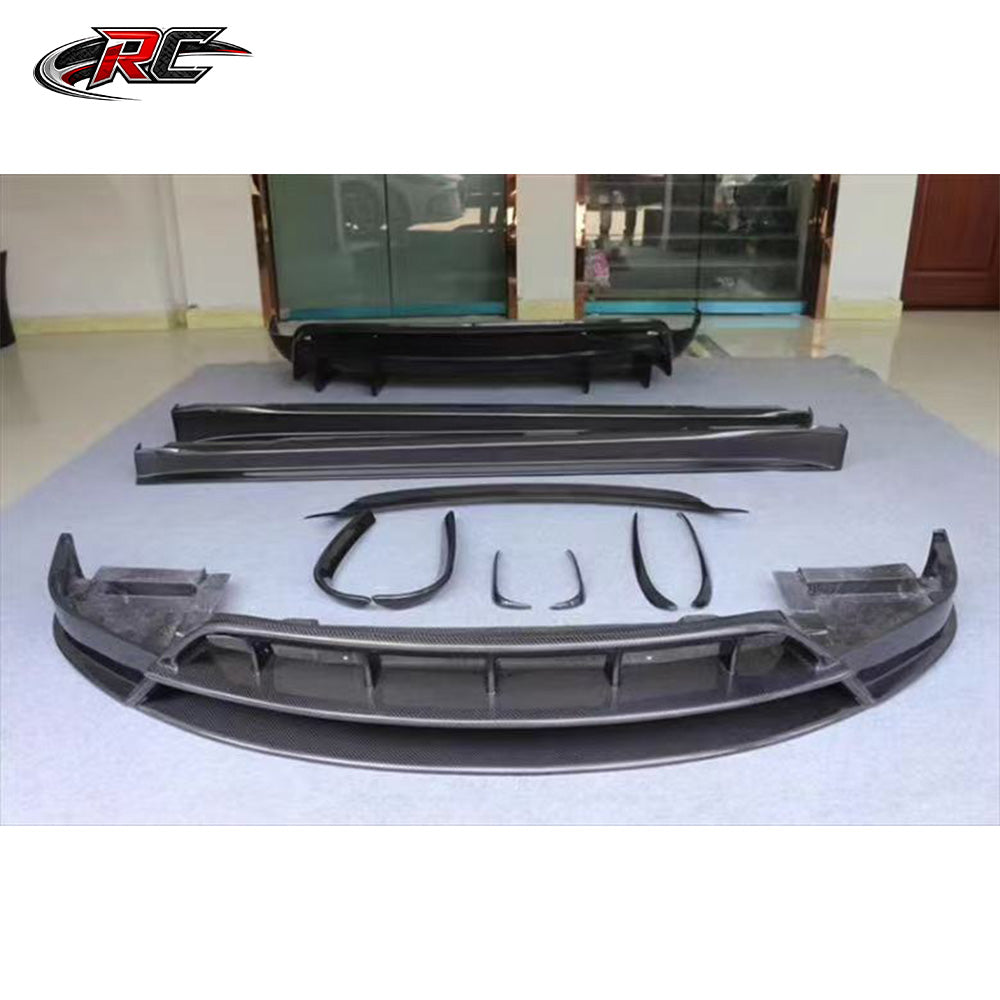 For Tesla Model X RZ Style Front Lip, Side Skirt and Rear Trim Body Kit