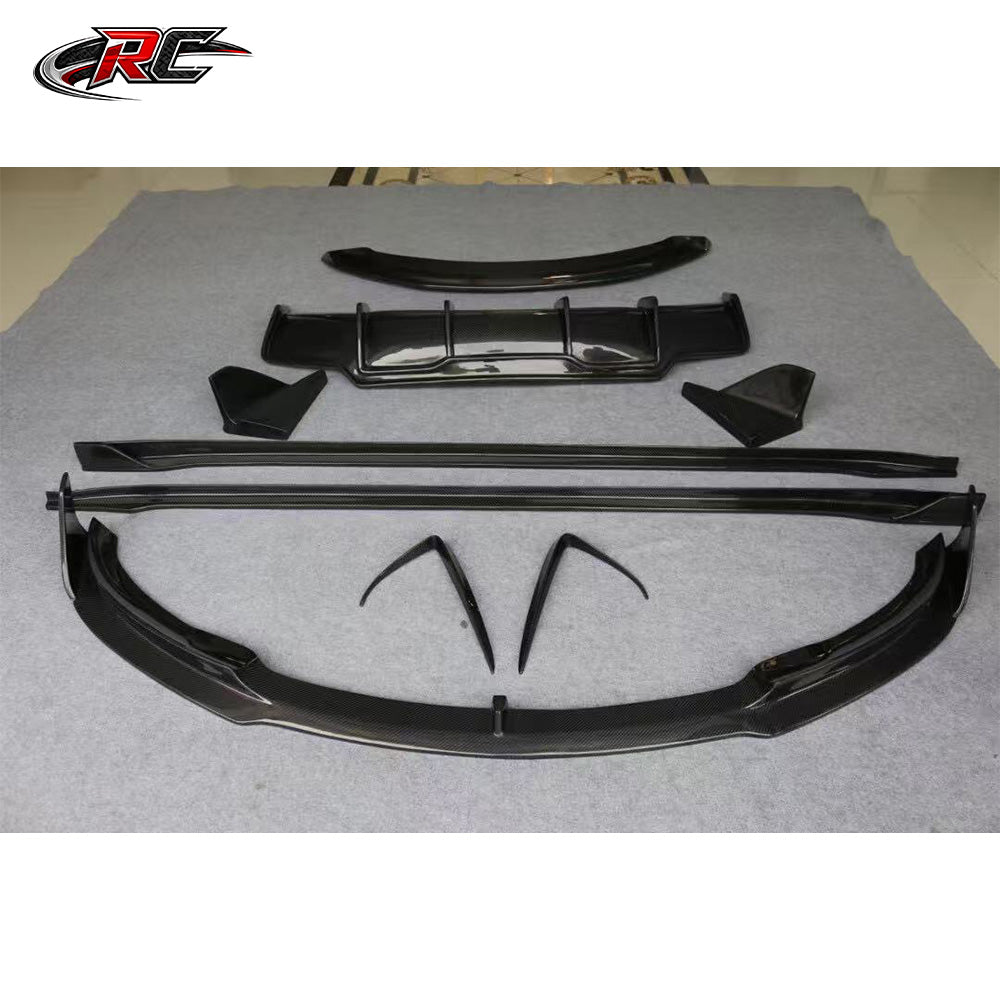 For Tesla Model 3 V Style Front Lip, Side Skirt and Rear Diffuser Body Kit