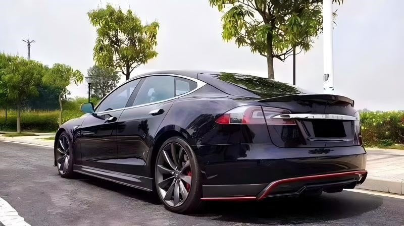 For Tesla Model S RZ Style Narrow Body Front Lip and Side Skirt Kit