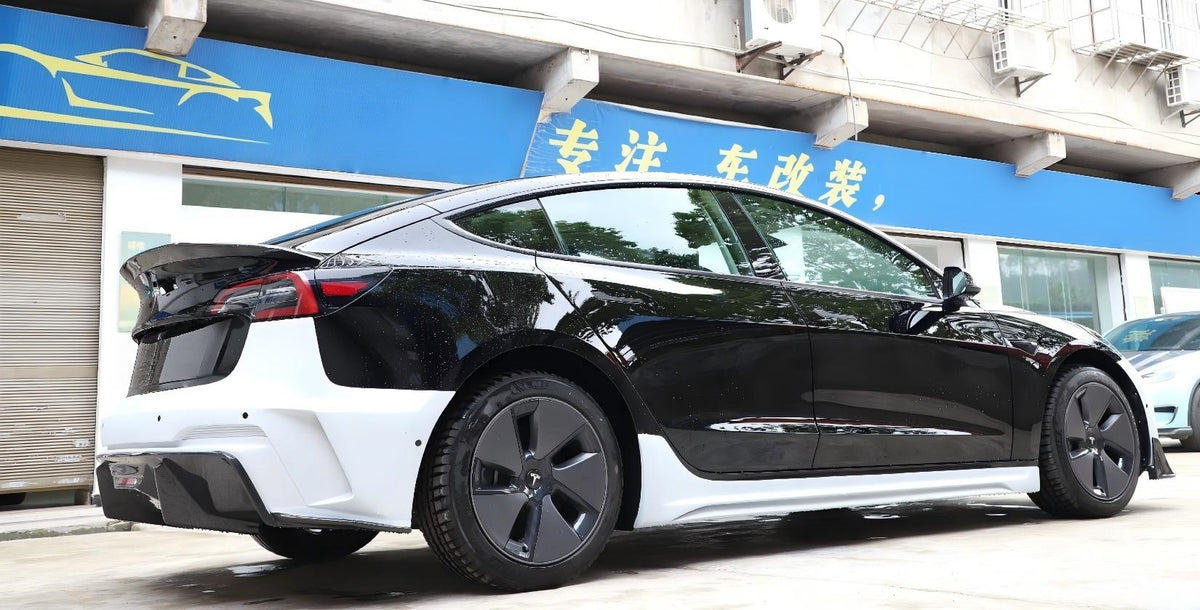 For Tesla Model 3 Resin Exterior Body Kit - Sculpted Bumper Style