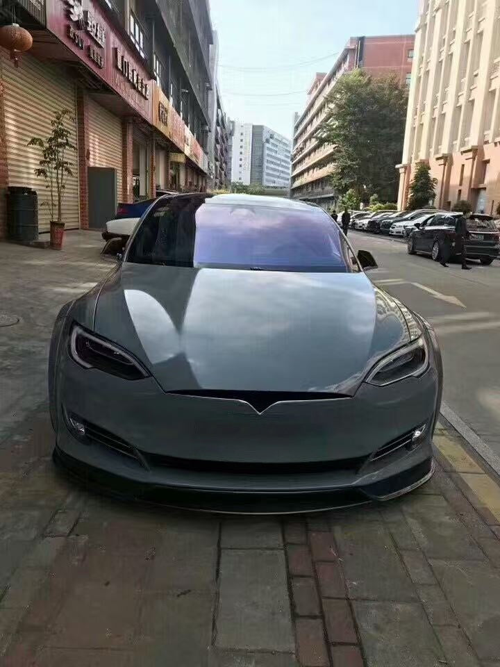 For Tesla Model S RZ Style Wide Body Fender Flare and Lip Kit