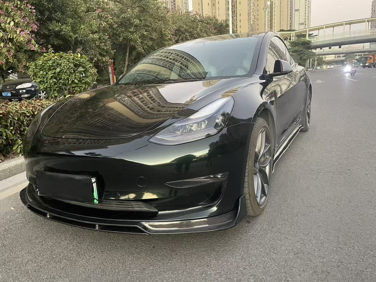 For Tesla Model 3 YG Style Front Lip, Side Skirt and Rear Diffuser Body Kit