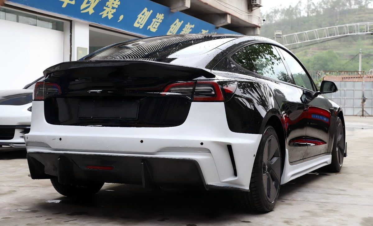 For Tesla Model 3 Resin Exterior Body Kit - Sculpted Bumper Style