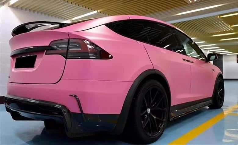 For Tesla Model X RZ Style Front Lip, Side Skirt and Rear Trim Body Kit