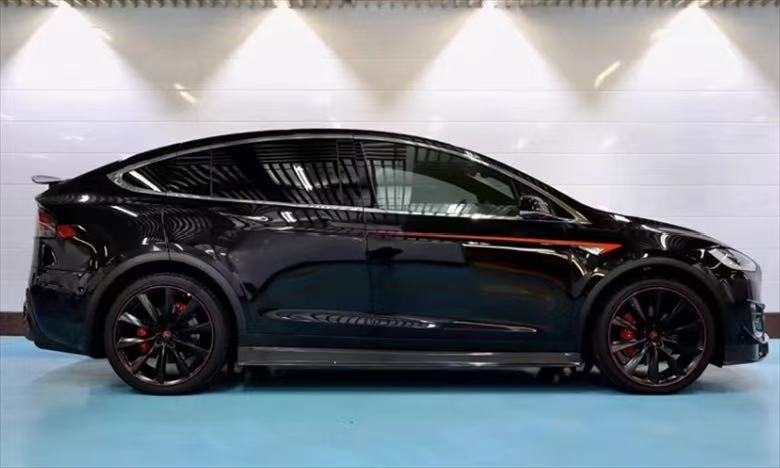 For Tesla Model X RZ Style Front Lip, Side Skirt and Rear Trim Body Kit