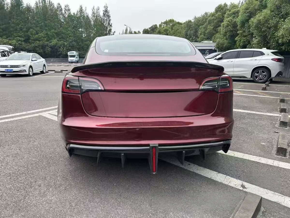 For Tesla Model 3 Resin Body Kit with Front and Rear Bumpers, Side Skirts, Hood and Spoiler