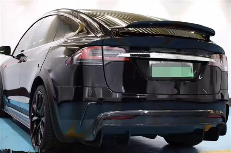 For Tesla Model X RZ Style Front Lip, Side Skirt and Rear Trim Body Kit