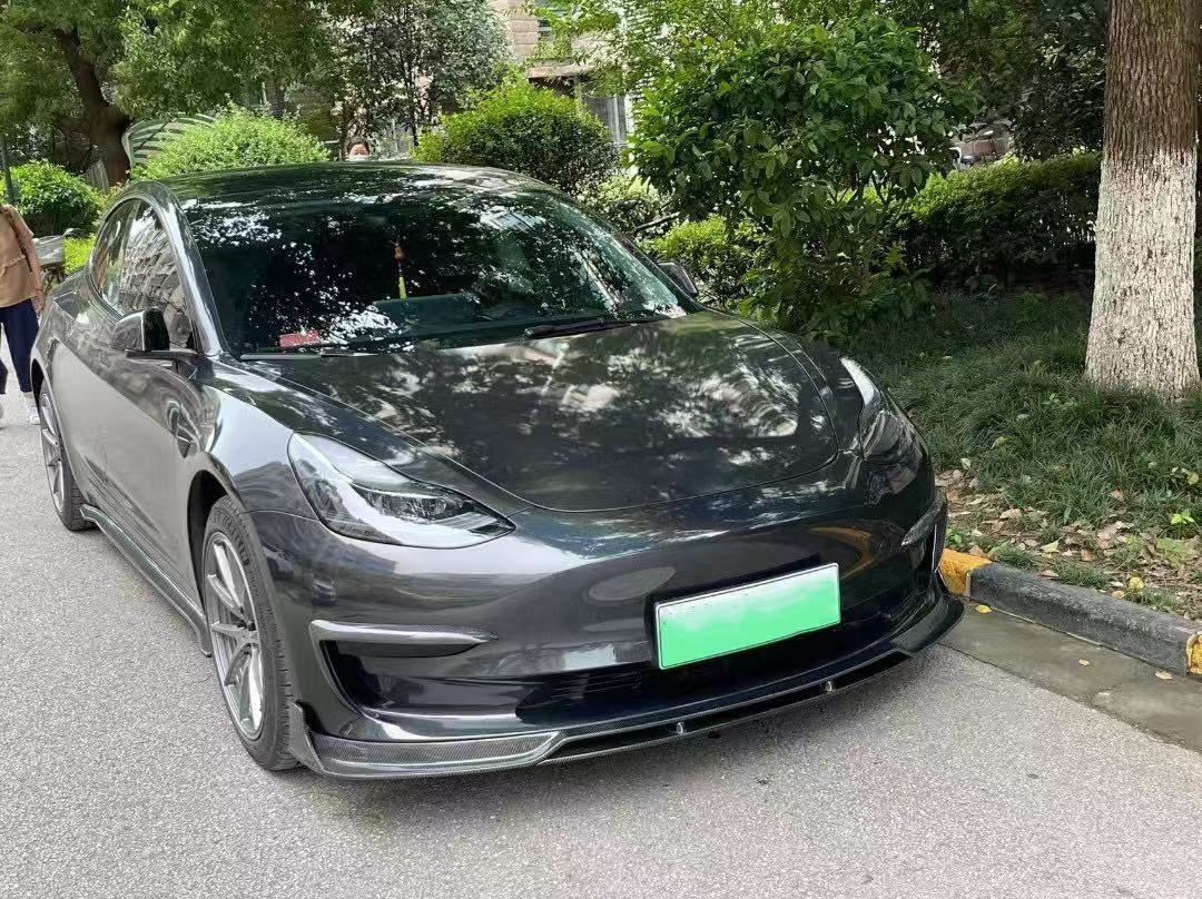 For Tesla Model 3 YG Style Front Lip, Side Skirt and Rear Diffuser Body Kit